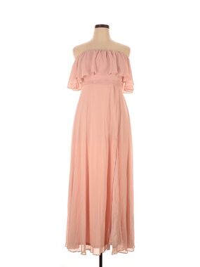 Ever Pretty Off-Shoulder Blush Pink Maxi Dress NWT